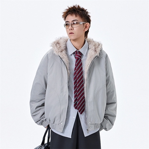 无影墙 美式座山雕加绒加厚棉服男女秋冬宽松休闲棉衣-A2347P120图片