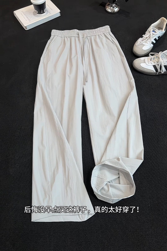 2026春季新款内景lulu皱速干弯刀裤M-5XLHK26100-特P30,男装休闲裤,电商A022
