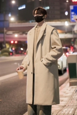 长款男装呢料呢子毛呢大衣冬季呢子西装领外套XZ514-2-F20-P138，男装毛呢大衣，星座514-2(原B239)