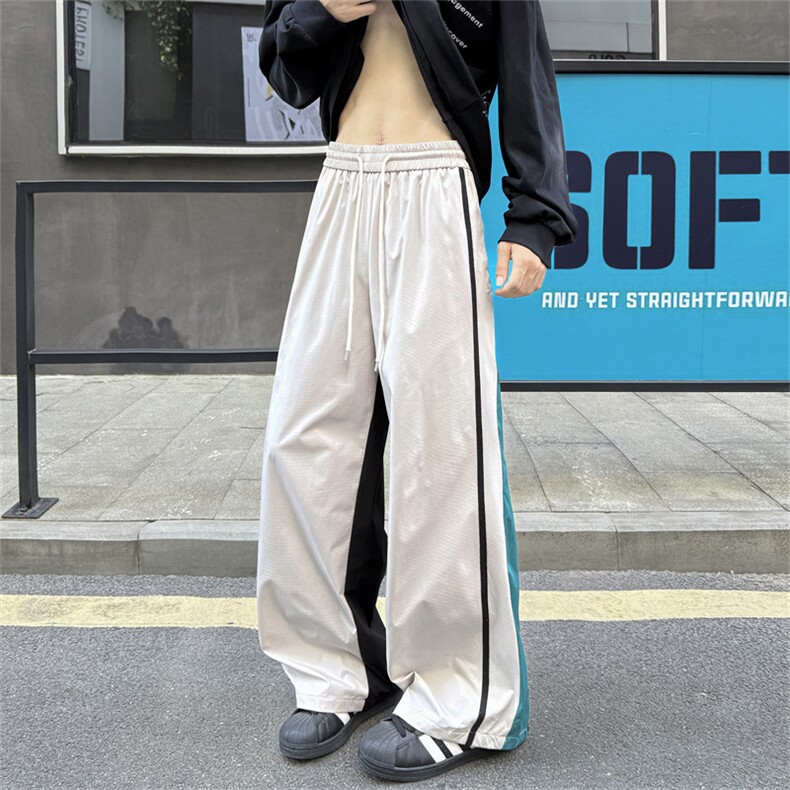 现货三拼色直筒长裤CK65特P40M-3XL,男装休闲裤,电商B325