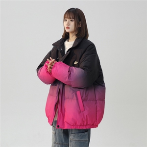 XZ-230-1MY58中性风简约轻奢扎染渐变休闲飞机扣面包服P128控158图片