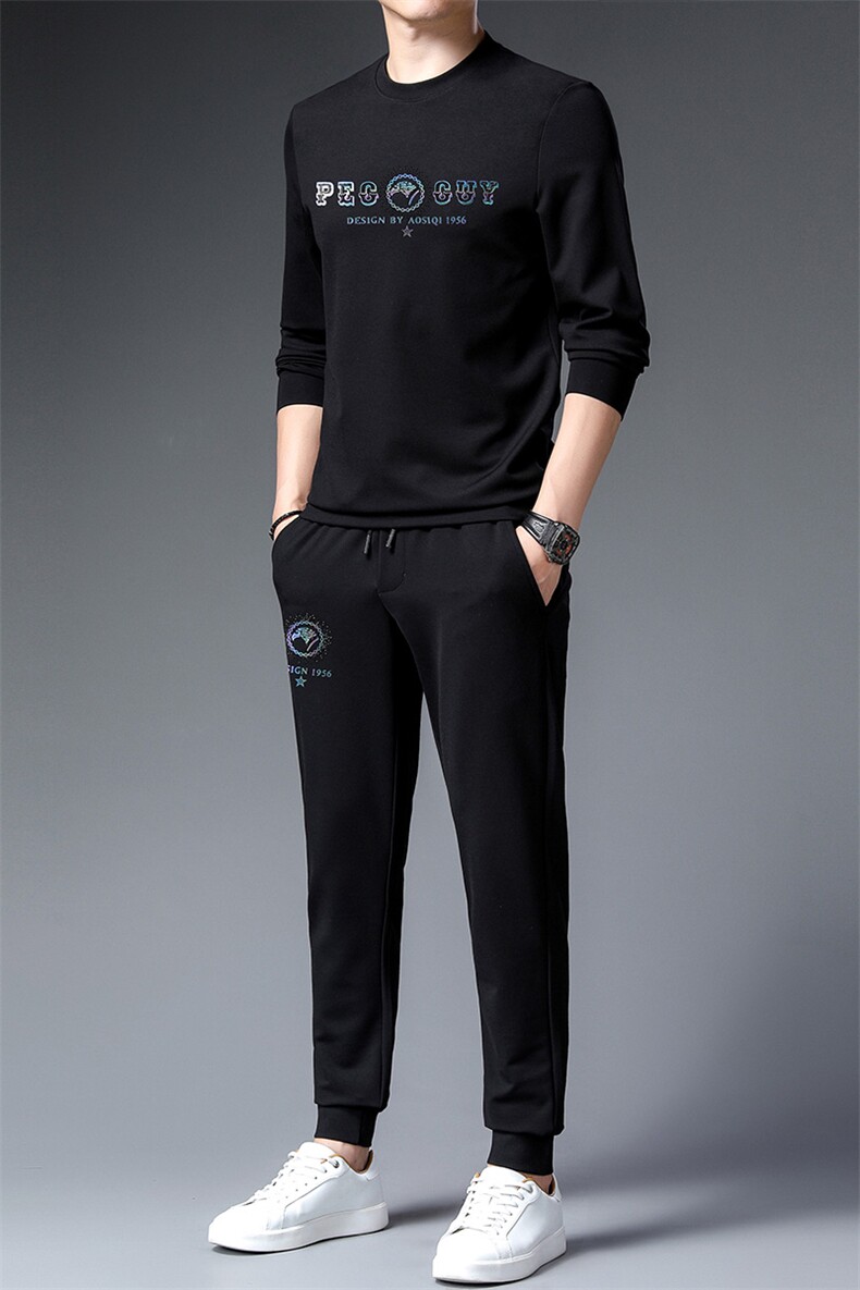 CA9813钱塘2020-2春秋时尚休闲帅气中青年男士套装P155,男装休闲套装,钱塘207-2