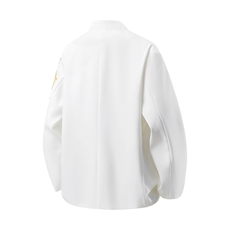 可二开白底「折棘」荆棘立体绣大码M-5XL中式西服XF78058P90控139，男装西服，星座226-1