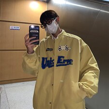 EQ92工装外套男毛巾绣夜光条潮流夹克2024新款秋装P113，男装夹克，电商C306-1