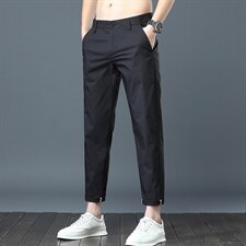 西裤男春夏季弹力九分裤发型师男士韩版休闲裤K558-P35有现货，男装休闲裤，星座224-3