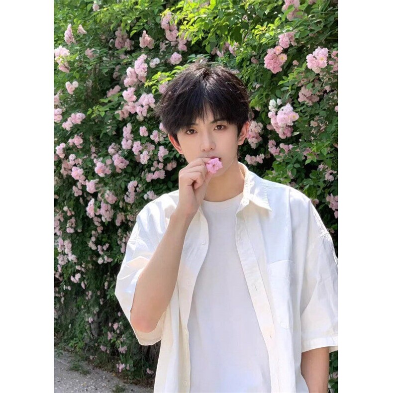 衬衫男短袖夏季新款潮牌潮流设计感宽松大码休闲白衬衣C101,男装衬衫,星座601-1