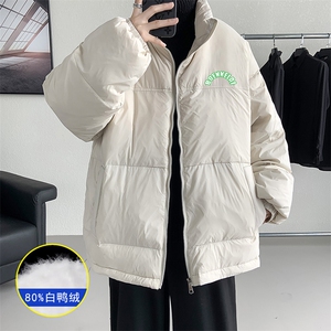 主推！广检80白鸭绒立领印花加厚羽绒中性外套 A017 YR11 P195图片