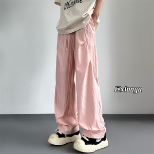 XZ616 夏季新款伞兵裤褶皱设计感冰丝速干休闲裤 TY2488特P28控58图片