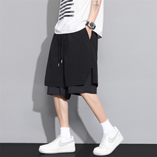 现货夏季工装短裤男ins潮牌休闲百搭潮流痞帅五分裤D02517-P43，男装牛仔裤，星座308B-2