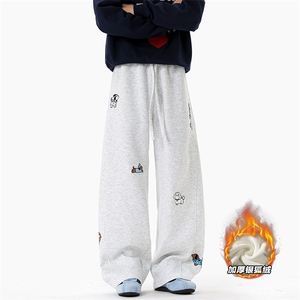 450g曼巴棉腊肠狗刺绣保暖银狐绒弯刀裤男K24037J加绒-特P55控108图片