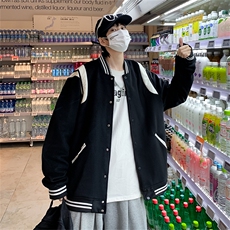 美式棒球服外套男ins潮牌高级感小众hiphop高街情侣飞行夹克~B314，男装夹克，星座601-2
