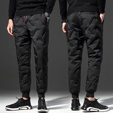 1099-P1402020冬款羽绒裤90白鸭绒男休闲保暖裤子-，男装棉裤，电商A211