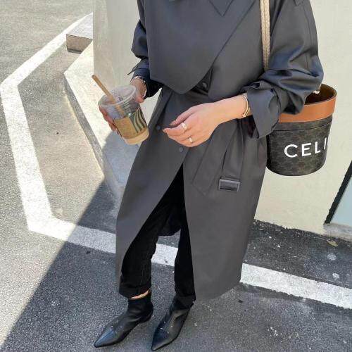 风衣加长版，女装风衣，玩美