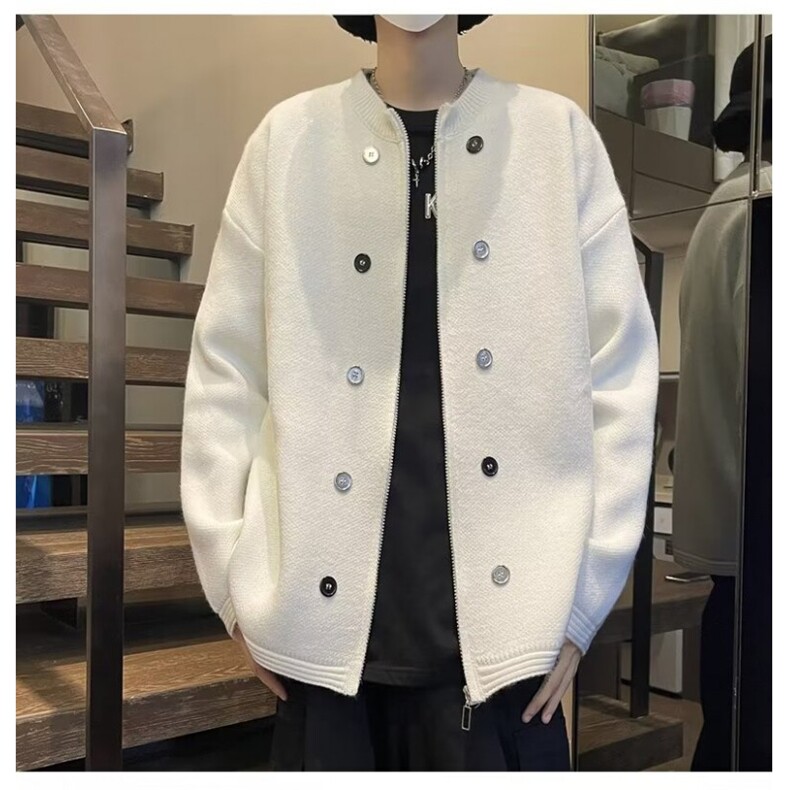 F487P55秋冬男生宽松休闲开衫毛衣外套日系休闲男生,男装针织衫/毛衣,星座512-6