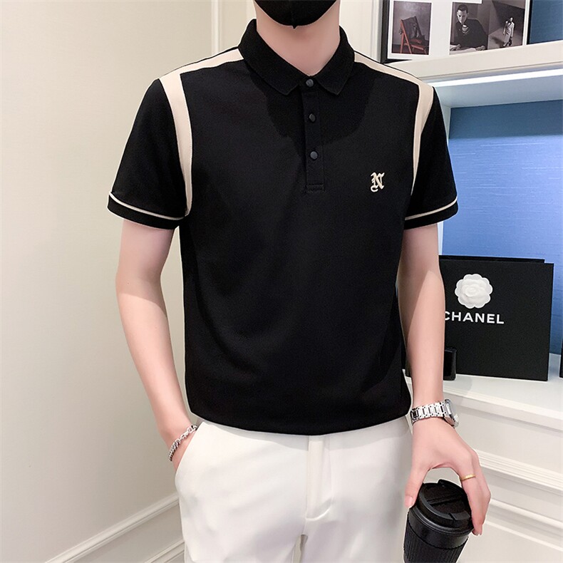 夏季男士翻领POLO衫短袖T恤无头店主风,男装Polo衫,星座414（原B263）