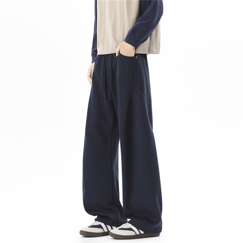 高街弯刀裤子男春季宽松阔腿运动卫裤复古百搭KZ126-P38,男装休闲裤,星座310A-4