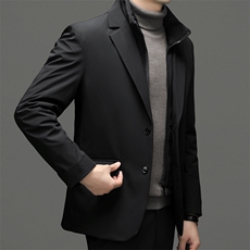 男装羽绒服冬季2023新款中年爸爸装商务休闲男士上衣加厚保暖外套，男装羽绒服，电商B212（原钱塘6029）