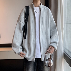 开衫毛衣宽松毛衣潮牌情侣针织衫外套MY05687-P55，男装针织衫/毛衣，星座308B-2