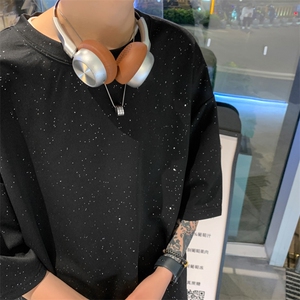 量大优 供视频 300g重磅满天星短袖t恤男 xxt200-特p19图片