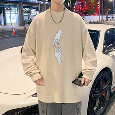 M18147-P45加绒款-P65半高领毛衣男士大码针织衫男毛线衣男，男装针织衫/毛衣，电商A040