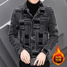 JK188-P140【流量款】2025秋冬新款加绒加厚拼接小金貂毛呢夹克，男装夹克，星座507A（原星座306B-2）