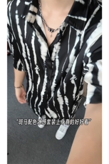 短袖衬衫男+短裤男潮流休闲套装男M-5XL大码TZ78719P50控98模特图，男装牛仔裤，星座226-1