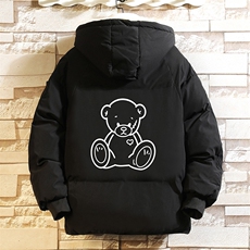 MY16174-P100加厚加绒连帽衣男大码服男面包服男砖墙挂拍，男装棉衣，电商A040A