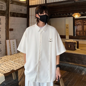 特批P35无差价夏季新中式风冰丝凉感薄款大码短袖外套男CD2250图片