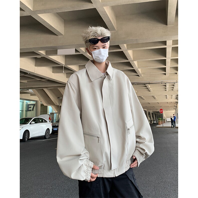 2024新款美式复古垫肩夹克工装外套宽松翻领男现货W8310-P65,男装夹克,星座512-4