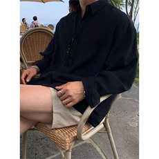 现货~夏季棉麻长袖衬衫男薄款休闲宽松防晒衬衣外套C032-特P35，男装防晒衣，星座1004-3