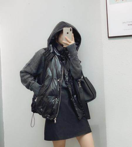 冬季后背拉链羽绒马甲，女装马夹，久久索衣缘