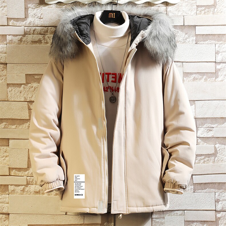 MM48045-P130冬季大毛领衣男士大码加厚袄男服砖墙,男装棉衣,电商A040A