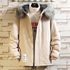 MM48045-P130冬季大毛领衣男士大码加厚袄男服砖墙，男装棉衣，电商A040A