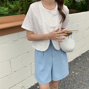 夏季新款  风工艺料质小衫图片