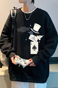 8XL圆领卫衣男超大码胖子肥佬大号长袖t恤S6373-P28图片