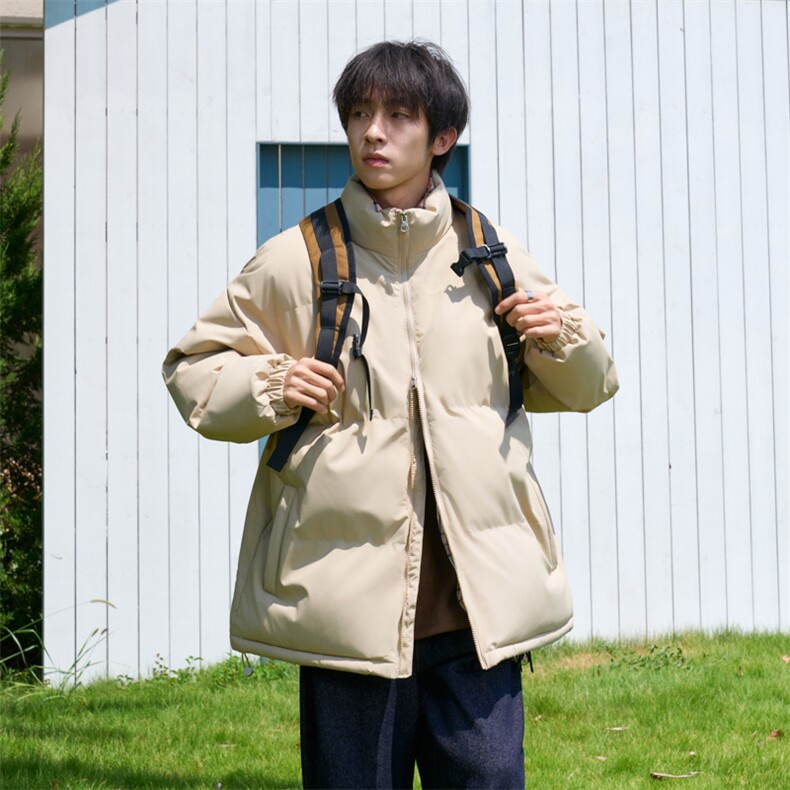 抖音得物美式潮流高品质格子三防加厚羽绒棉衣外套棉服MY5555-P68,男装棉衣,星座610B-1
