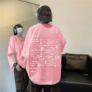 得物直播品质220克纯棉精梳印花T恤短袖dcm265-特批20控38图片