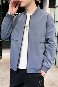 数据好高品质秋装青春版男装棒球领休闲夹克时尚男外套B301图片