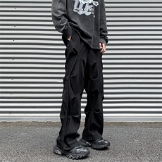 8XL-M休闲裤男春夏加肥加大码西裤高街显瘦拖地裤9026p68控88，男装休闲裤，电商D206-1
