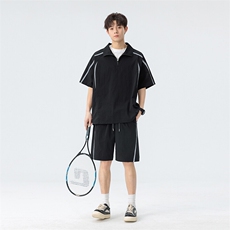 新款休闲短袖套装，男装休闲套装，星座1106-2（原1111B）