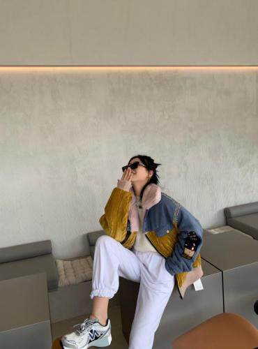 拼接款，女装，大图 DTU