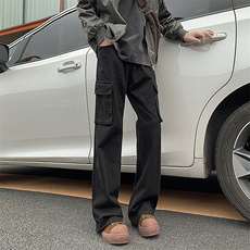A408-24K2503-P65-X89-M-3XL美式休闲复古微喇工装裤春季新款，男装休闲裤，电商A408
