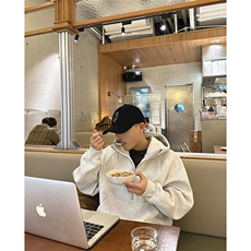 抖音得物高品质二开26春装重磅宽松结构拉链设计高领连帽卫衣W76，男装卫衣，电商A486