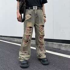 2024美式牛仔裤男款直筒长裤潮NA233P48，男装牛仔裤，星座1116-2