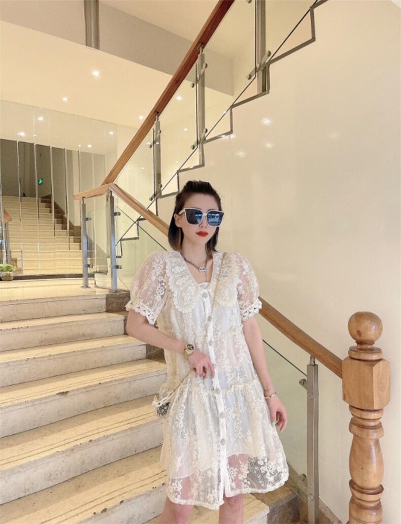 2021夏季纱连衣裙，女装连衣裙，漫迪MD