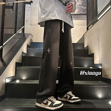 XZ616春季新款设计感星星牛仔裤休闲长裤TY2412P55控68，男装牛仔裤，星座512A（原616）