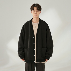 M-6XL 提花秋季新款大码针织开衫毛线卫衣XZ109-W02043-P55图片