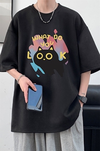 麂皮绒短袖t恤男大码半袖男 JD82454-P25图片