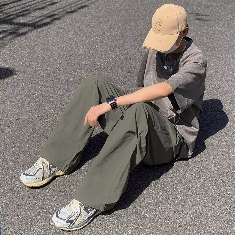 降落伞兵裤男机能速干工装裤子直筒抽绳休闲长裤1001-1-XK57-P38,男装工装外套,星座1001-1