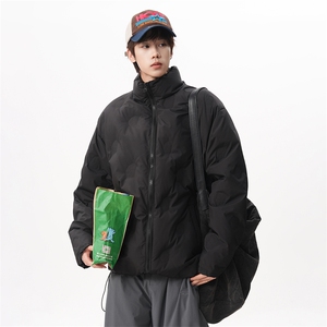 现货 90绒  简约羽绒服男女同款立领压花外套225-2-Y205-P255图片